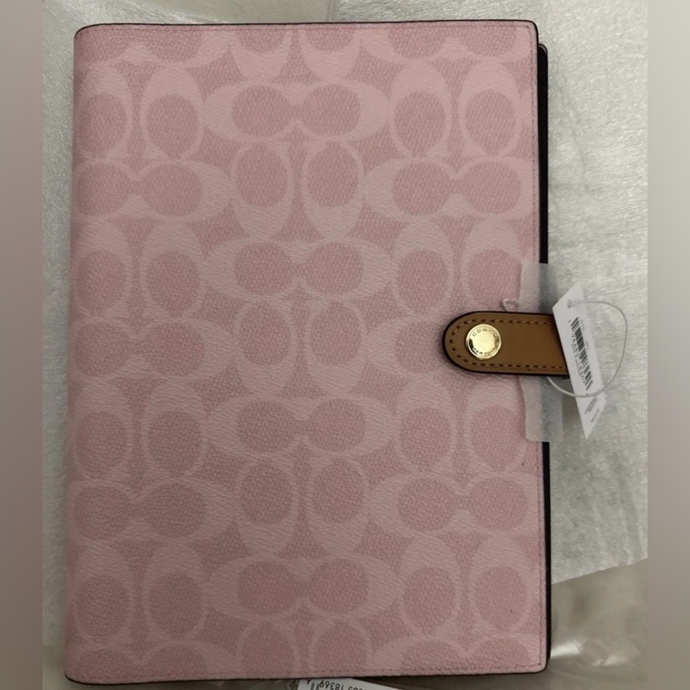 Coach Outlet Powder Pink Notebook,New!